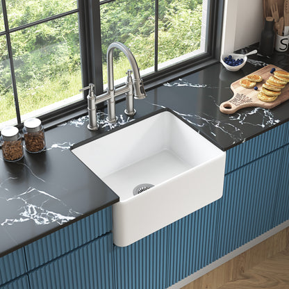 Farmhouse/Apron Front White Ceramic Kitchen Sink