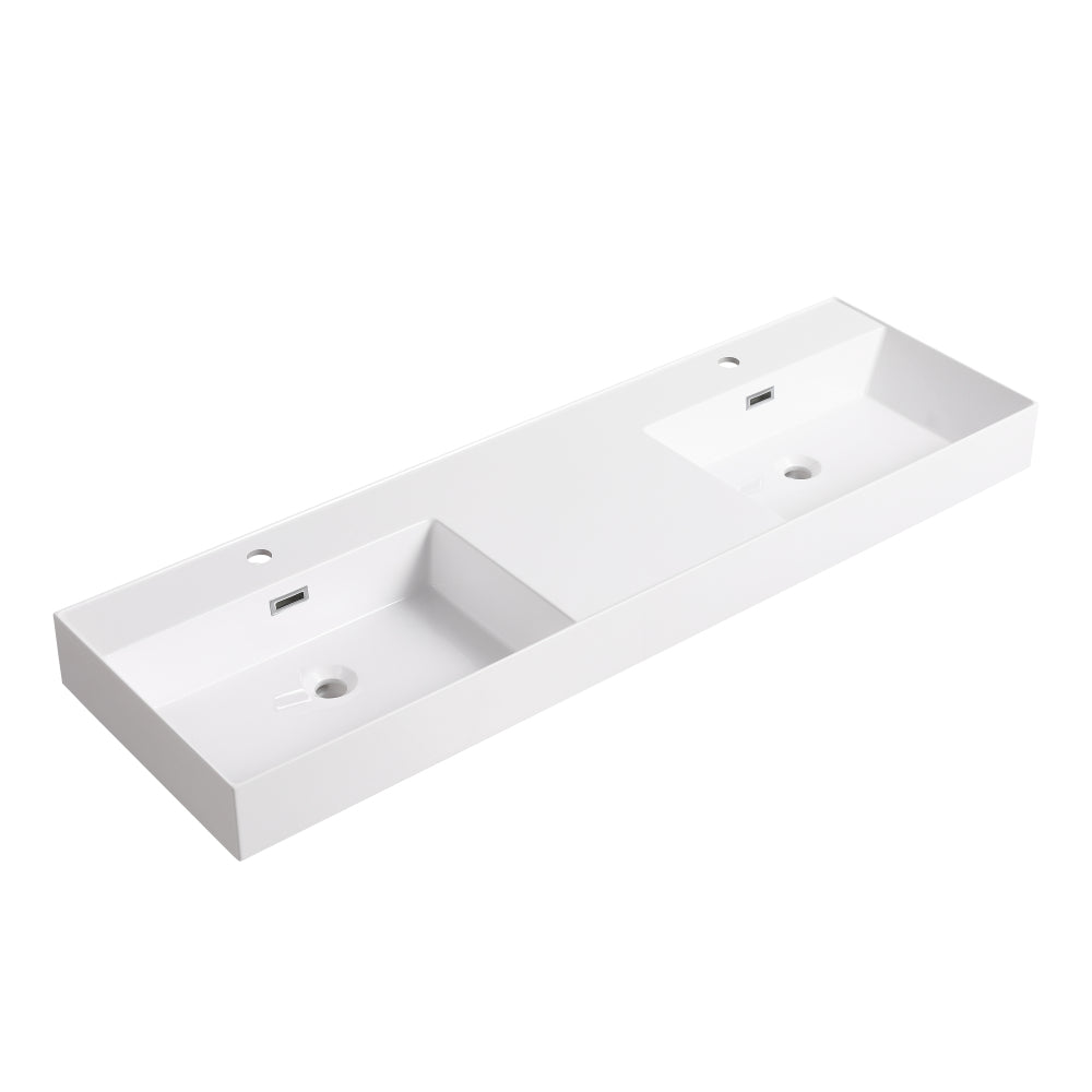 60 Inch Bathroom Resin Sink(GRB60120DMO)