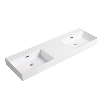 60 Inch Bathroom Resin Sink(GRB60120DMO)