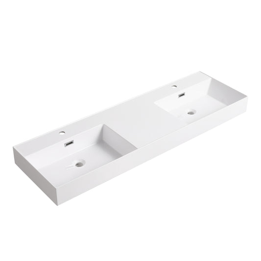 60 Inch Bathroom Resin Sink(GRB60120DMO)