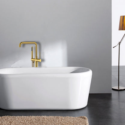 Freestanding Bathtub Faucet with Hand Shower