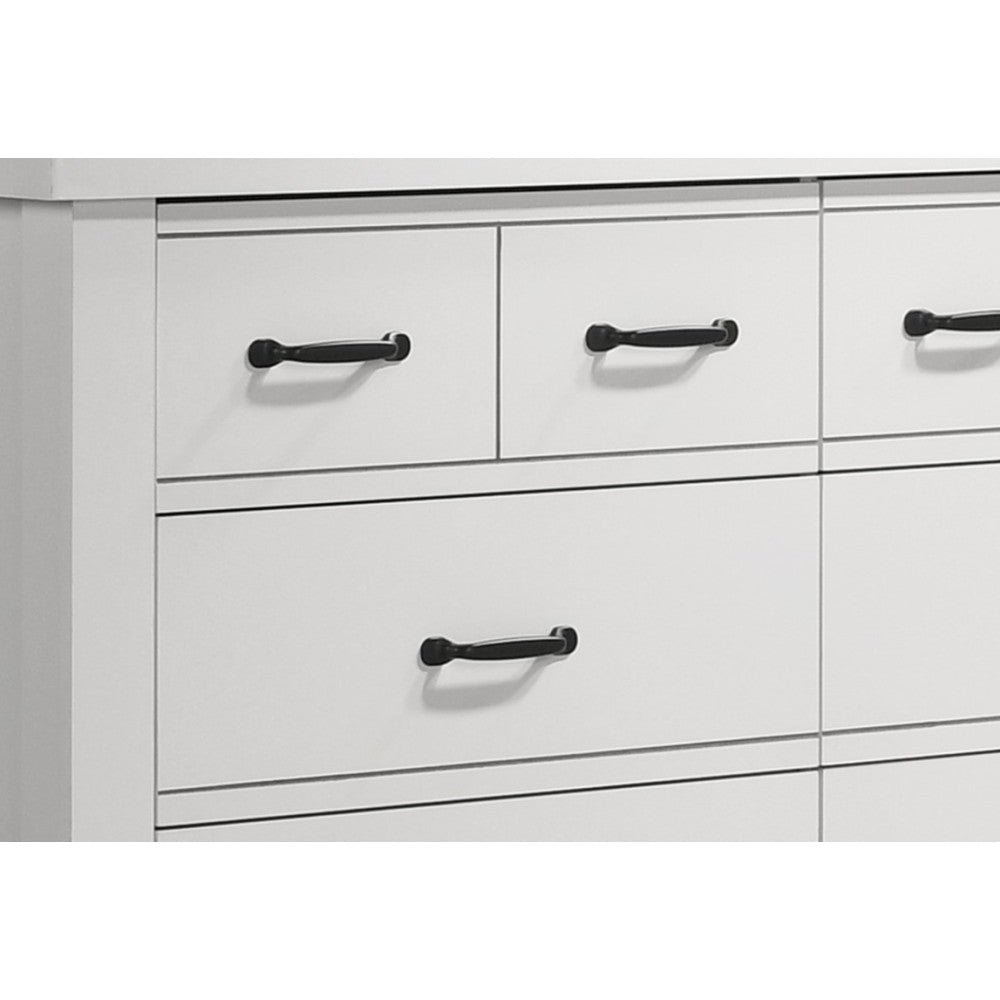 Cassini 51" White 6-Drawer Dresser