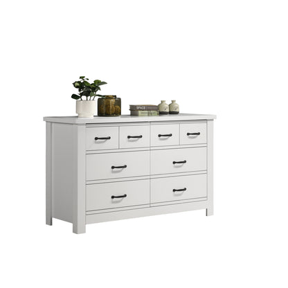 Cassini 51" White 6-Drawer Dresser