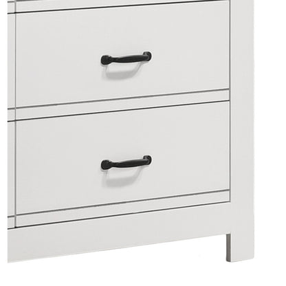 Cassini 51" White 6-Drawer Dresser