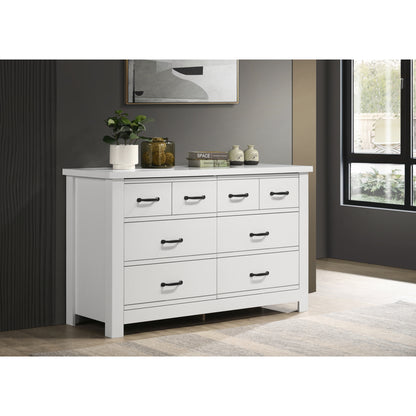 Cassini 51" White 6-Drawer Dresser