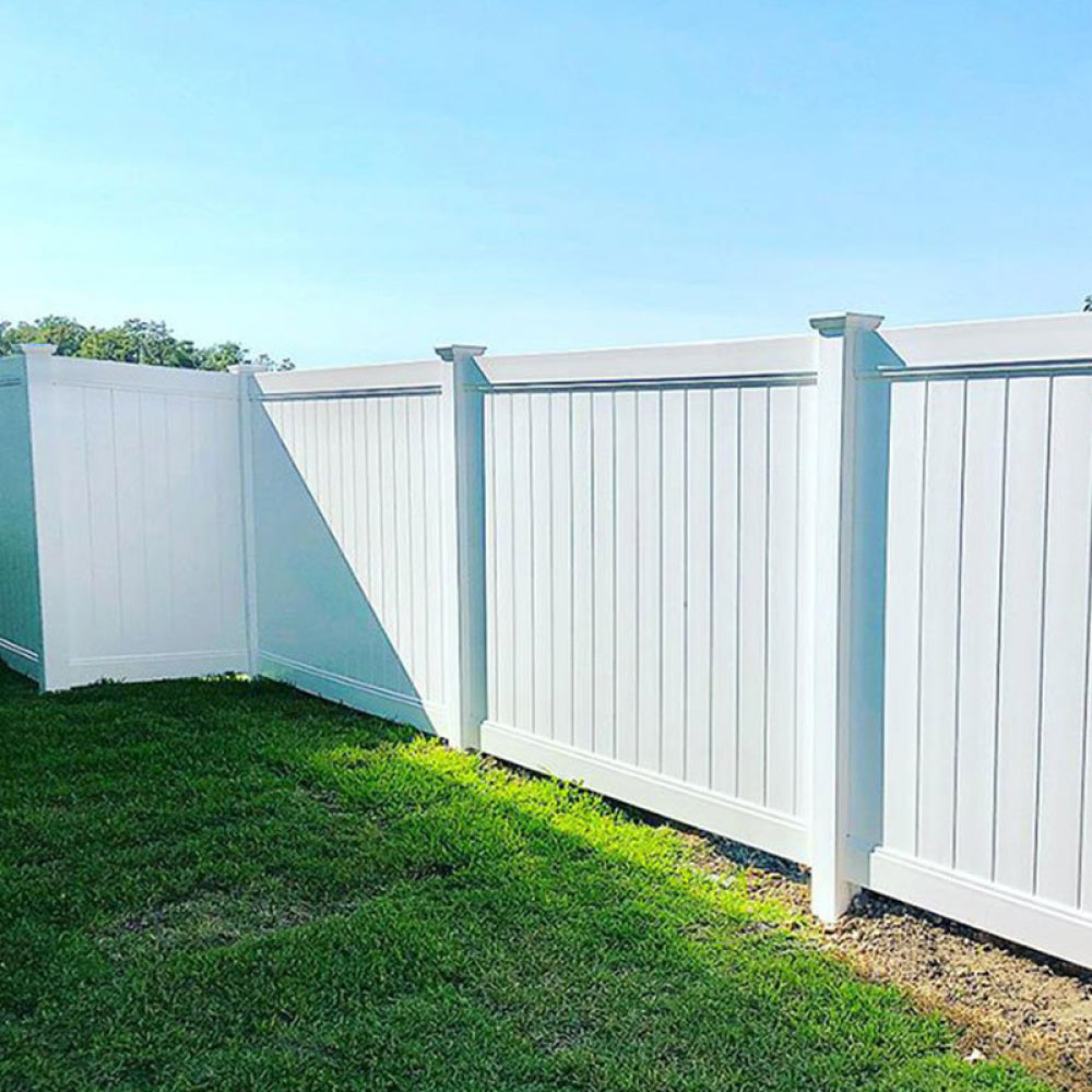 2 pcs x Privacy Fence Panels    6ft.H x 6ft.W  White Vinyl Fence set of 2 Pcs