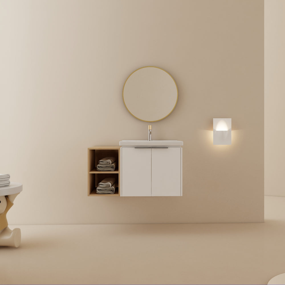 24 Inch Soft Close Doors Bathroom Vanity With Sink, For Small Bathroom,(KD-Packing)