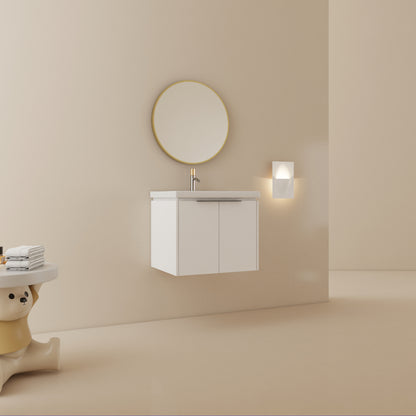 24 Inch Soft Close Doors Bathroom Vanity With Sink, For Small Bathroom,(KD-Packing)