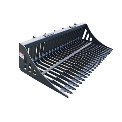 Skid Steer Attachments Skeleton Rock Bucket with Reinforced Front Cutting Edge and High Grade Flat Bar