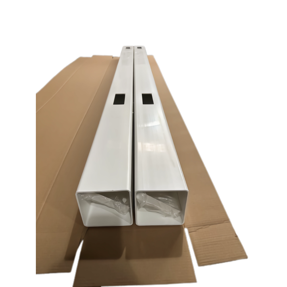 Line Post for White Vinyl Routed Fence Caps Included set of 2