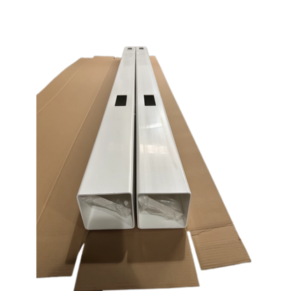 Line Post for White Vinyl Routed Fence Caps Included set of 2