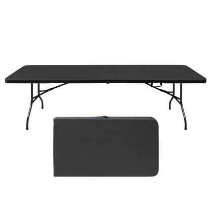 4ft Portable Folding Table Indoor&Outdoor Maximum Weight 135KG Foldable Table for Camping White
