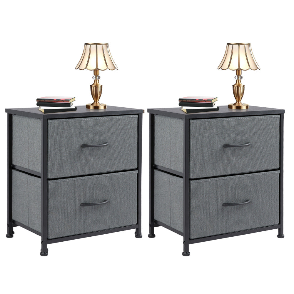 Drawers Dresser Chest of Drawers,Metal Frame and Wood Top,4bc,Gray