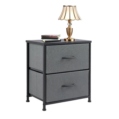 Drawers Dresser Chest of Drawers,Metal Frame and Wood Top,4bc,Gray