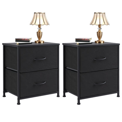 Drawers Dresser Chest of Drawers,Metal Frame and Wood Top,gray,two packs