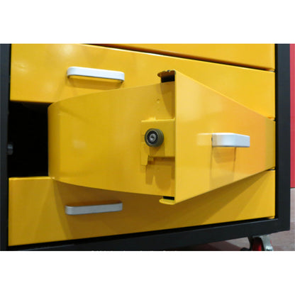 6ft Storage Cabinet with Workbench (10 Drawers)