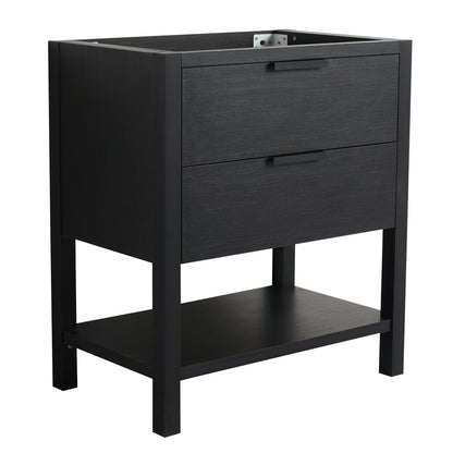 30 Inch Bathroom Vanity Plywood With 2 Drawers (Only Vanity ,without Basin)-BVB01030IMO