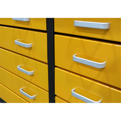 6ft Storage Cabinet with Workbench (10 Drawers)