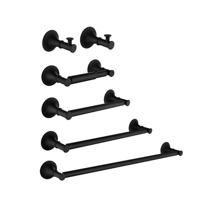 6 Piece Bathroom Towel Rack Set Wall Mount