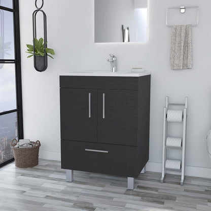 Single Bathroom Vanity Mayorca, Bathroom, Black