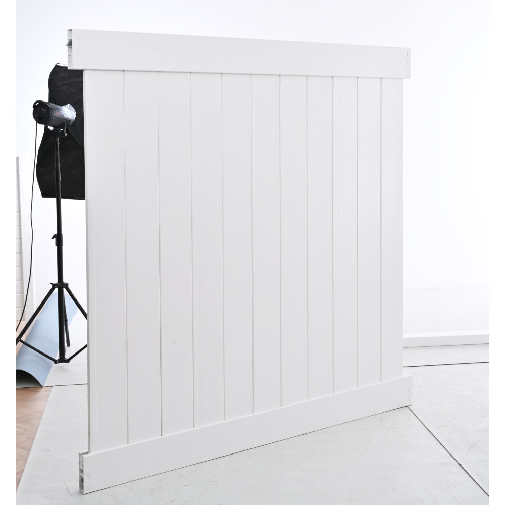 2 pcs x Privacy Fence Panels    6ft.H x 6ft.W  White Vinyl Fence set of 2 Pcs