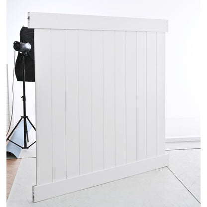 2 pcs x Privacy Fence Panels    6ft.H x 6ft.W  White Vinyl Fence set of 2 Pcs