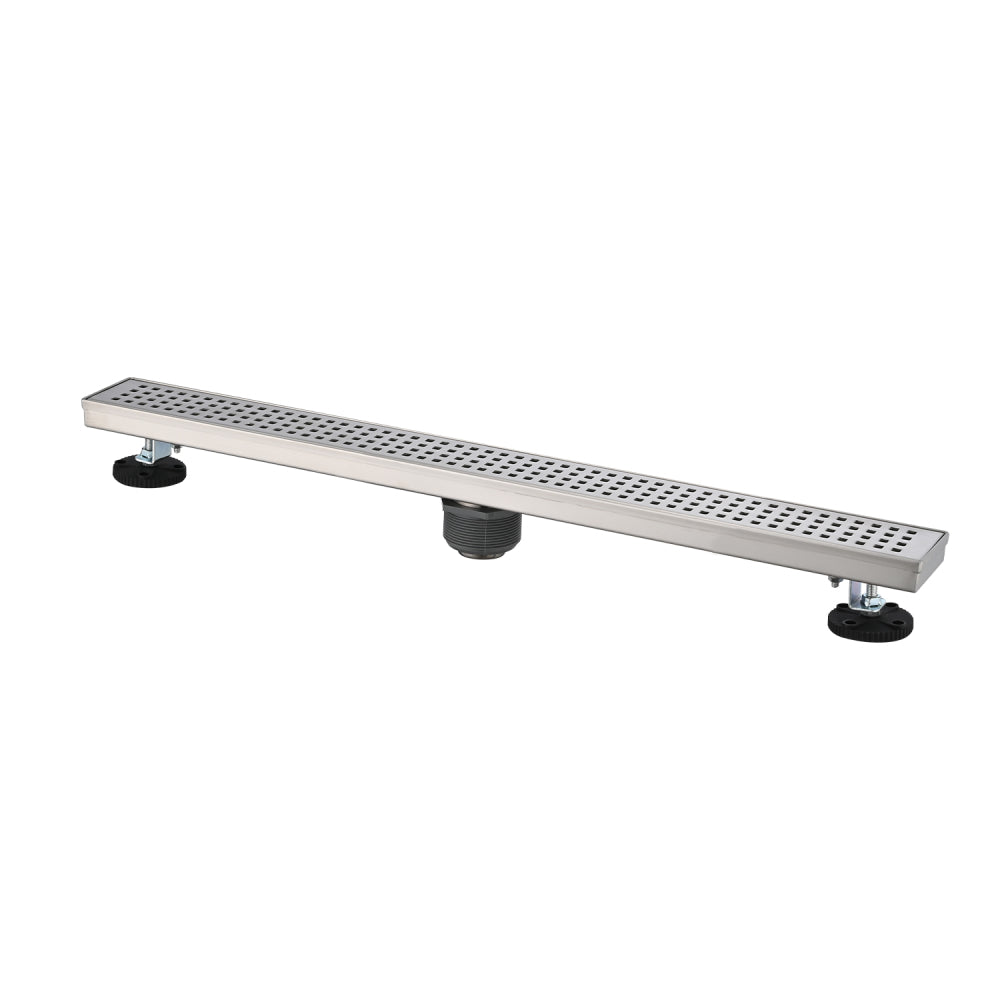 24 Inches Linear Shower Drain, Included Hair Strainer and Leveling Feet