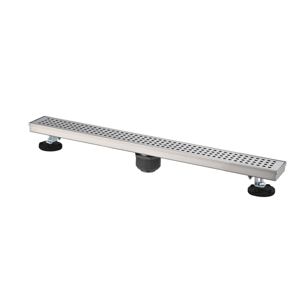 36 Inches Linear Shower Drain, Included Hair Strainer and Leveling Feet