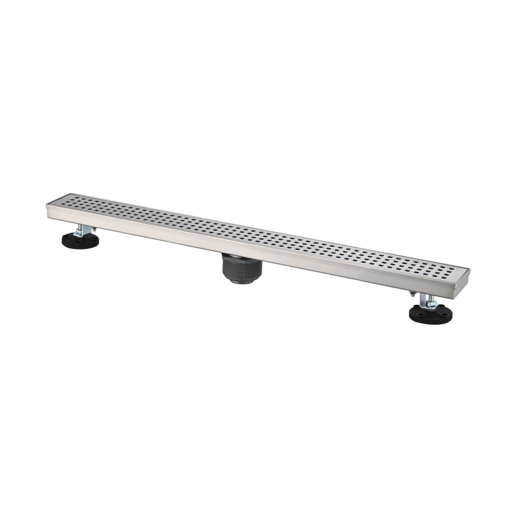 12 Inches Linear Shower Drain, Included Hair Strainer and Leveling Feet