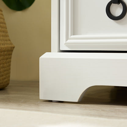 Modern 6 Drawer Dresser, Dressers for Bedroom, Tall Chest of Drawers Closet Organizers & Storage Clothes - Easy Pull Handle, Textured Borders Living Room, Hallway,L 29.53''*W15.75''*H48.03''White