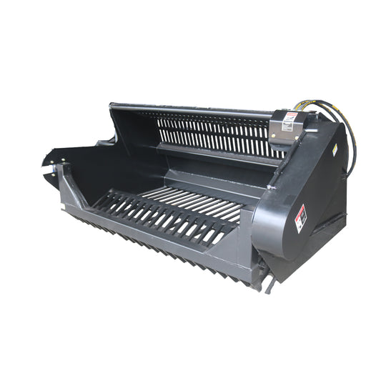 Skid Steer Extreme Duty Screening Rock Picker Bucket Attachments for Sorting Soil, Rocks, Fit Universal Mount Plate