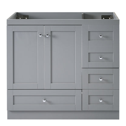 [Cabinet Only] 36" Gray Bathroom Vanity(Sink not included)