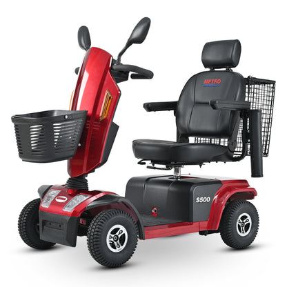 S500-RED Heavy Duty Mobility Scooter