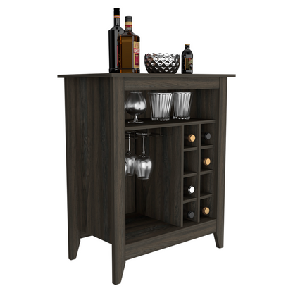 Bar Cabinet, One Open Drawer, One Open Shelf, Carbon Espresso