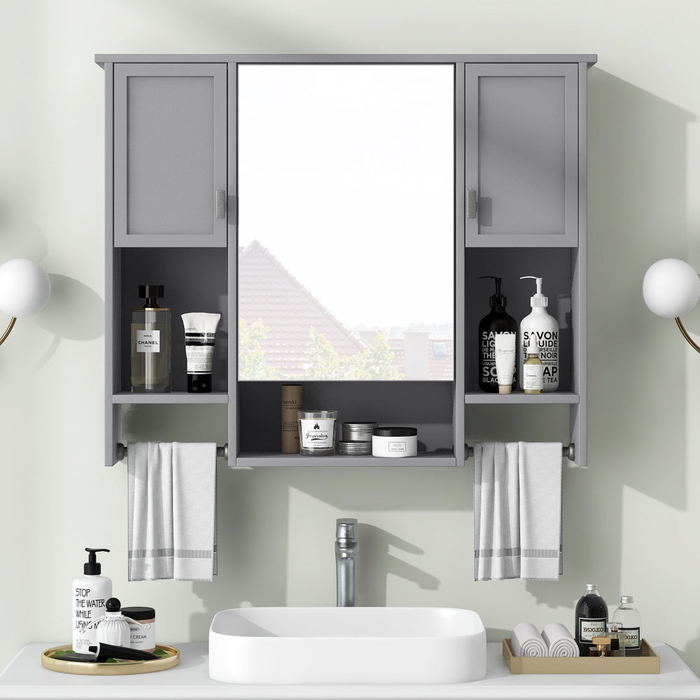 36'' Bathroom Vanity with Top Sink, Modern Bathroom Storage Cabinet with 2 Soft Closing Doors and 6 Drawers, Single Sink Bathroom Vanity (Same as SW000116AAE)