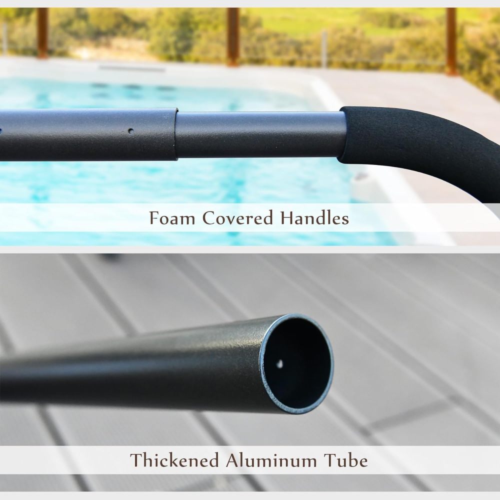 Hot Tub Cover Lift, Universal Spa Cover Lifts Side Mounted Cover Lifter with Adjustable Height Aluminum Reinforced Brackets Spa Cover Lever Lift Fits Most Spas & Hot Tubs