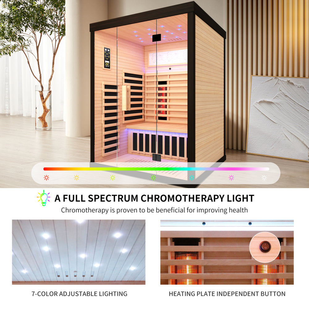 Luxury double sauna room