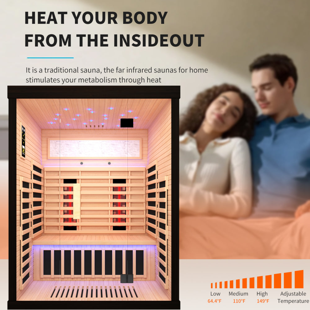 Luxury double sauna room