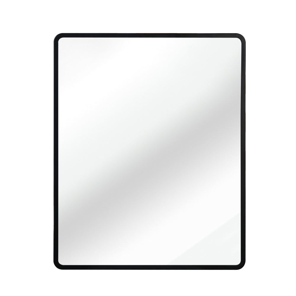 Black 24x30 inch  Metal Framed Wall mount or Recessed Mirror Cabinet