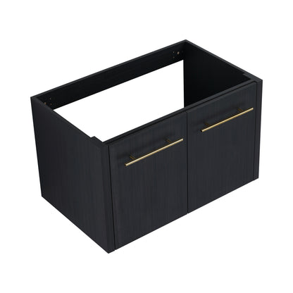 30 Inch Wall-mounted Bathroom Vanity (Only the Cabinet Body, No Top Sink)-BVB09130BCT