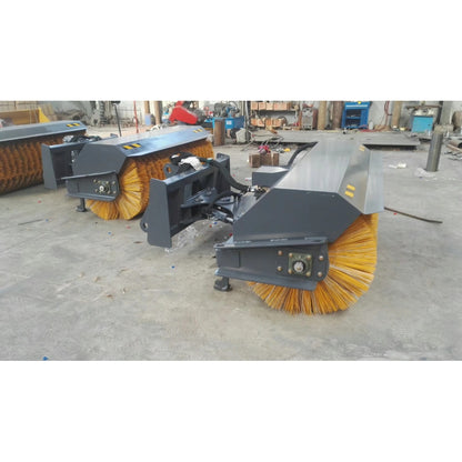 72 Skid Steer Hydraulic Rotary Angle Broom Sweeper