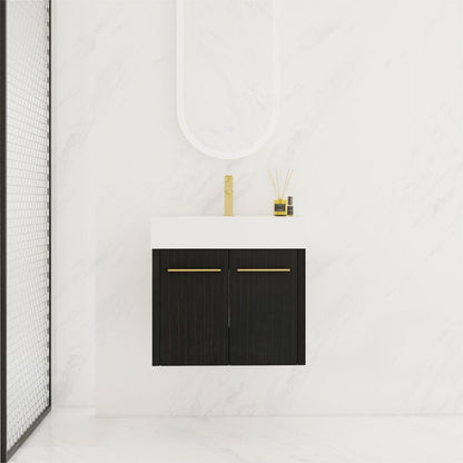 60 Inch Wall-mounted Bathroom Vanity (Only the Cabinet Body, No Top Sink)-BVB09160BCT