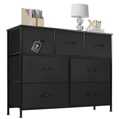 Drawers Dresser Chest of Drawers,Metal Frame and Wood Top,4bc,Gray