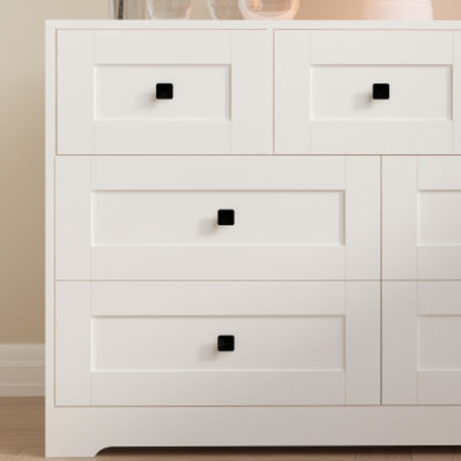 Chest Of Drawer with 7 drawers white color farm door