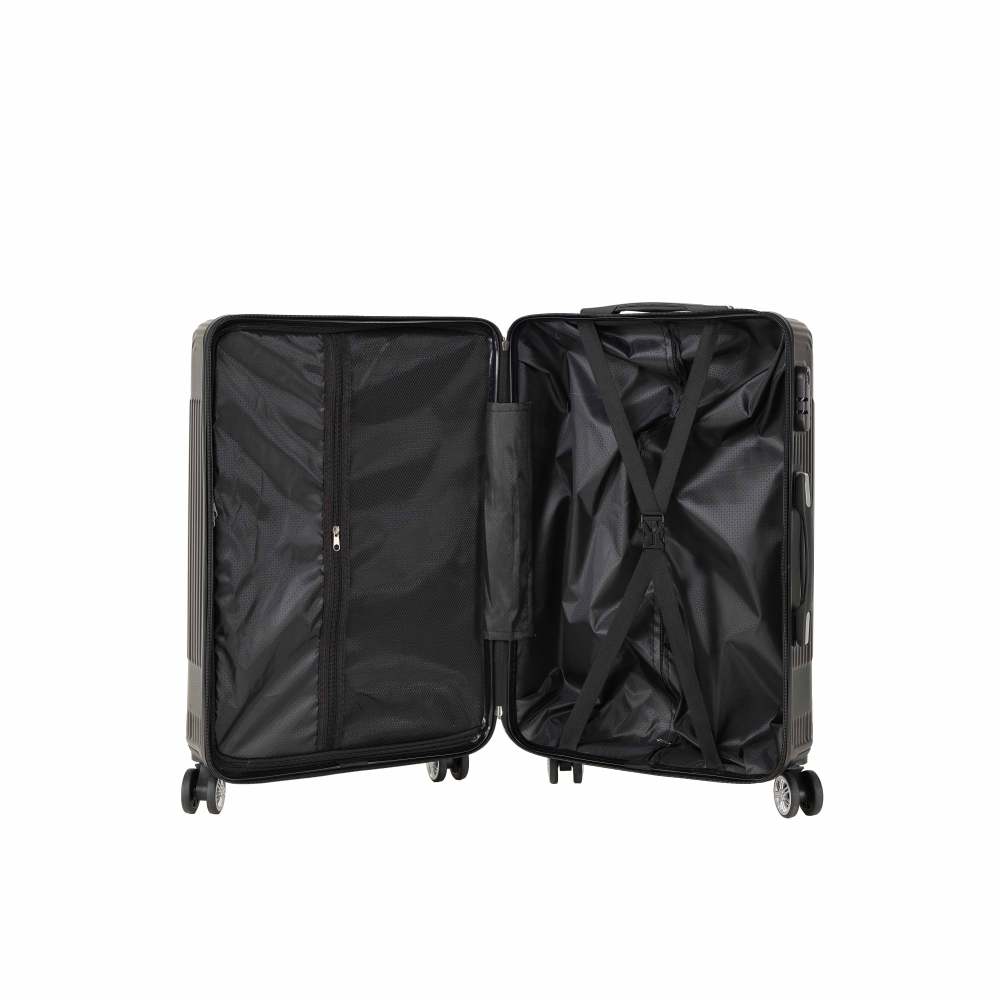 3-piece hard shell luggage set, suitable for both long-distance and short distance travel. Equipped with four-wheel rollers, password lock, and hiking bag