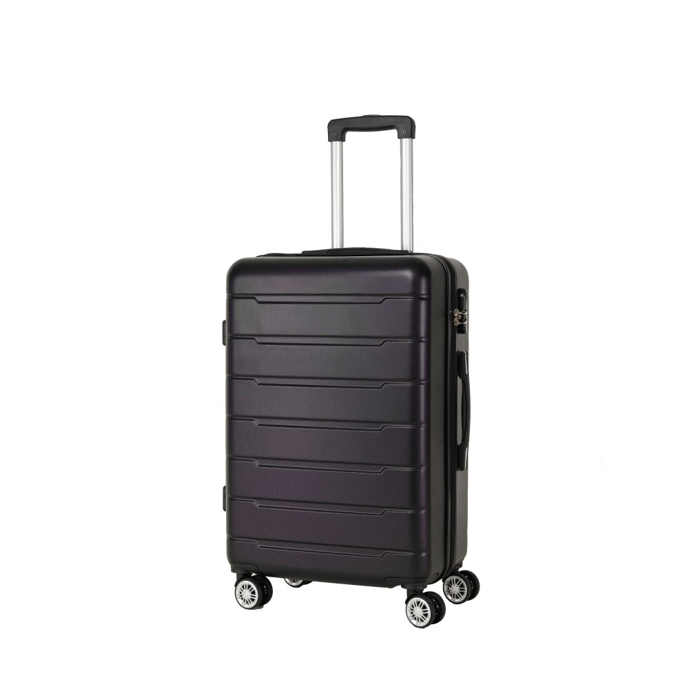 Retractable luggage compartment with a lightweight and durable hard shell, rotating wheels, password lock, 3-piece set