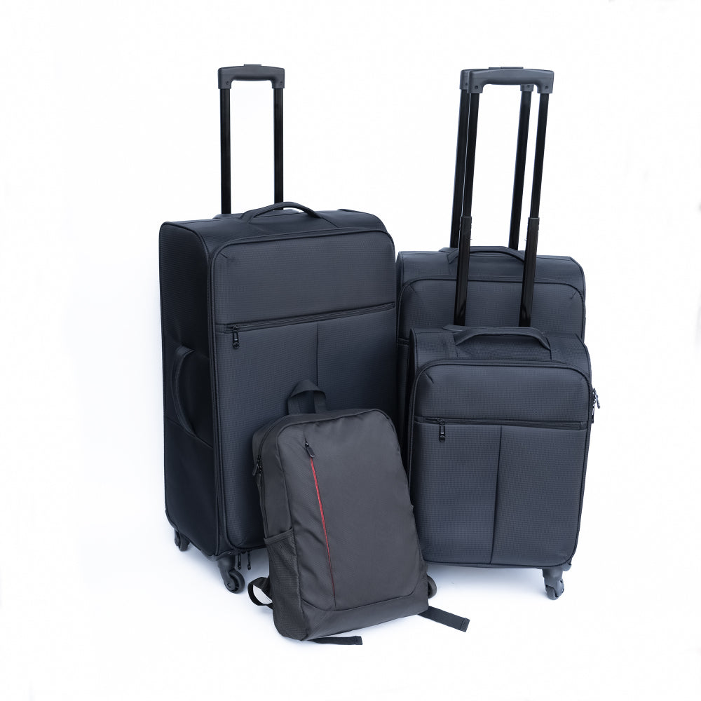 Luggage 3-piece backpack set black(No password lock)
