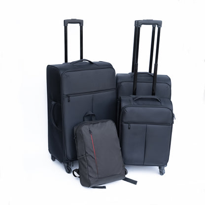 Luggage 3-piece backpack set black(No password lock)