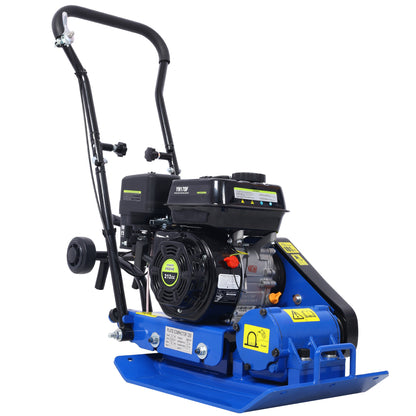 212cc 6.5HP  5600VPM  Gas Vibration Compaction Force 20 x 14 inch Plate Compactor w/Built-in Wheel,EPA compliant