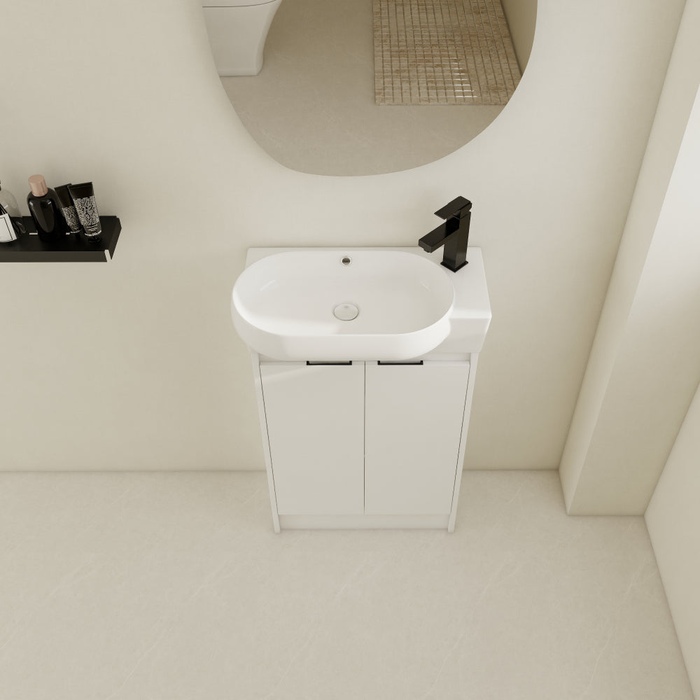 23" Freestanding Bathroom Vanity with Sink, Soft Close Doors